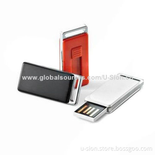 2GB/4GB/8GB/16GB/32GB Slideable Plastic USB Flash Drives with OEM Logo
